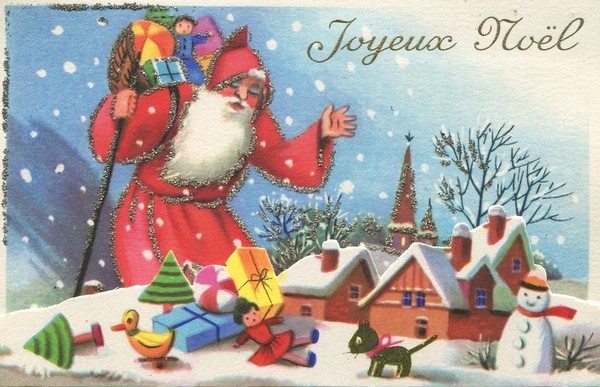 Carte ancienne de Noël 