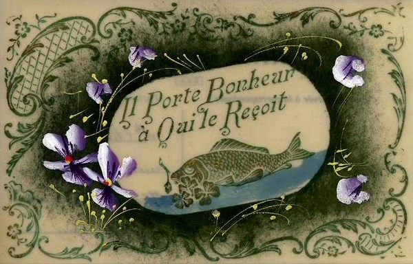 Cartes anciennes( Poisson d'Avril )