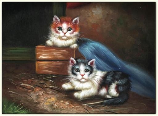 Animaux en peintures(Les chats) 