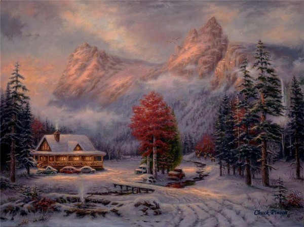 Paysage de neige 