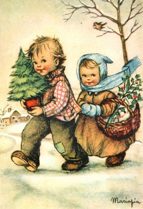 Mignonnes illustrations de Noël