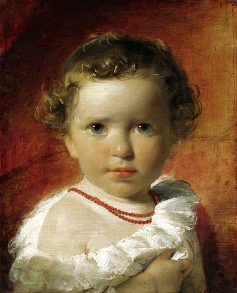 Enfant en peinture