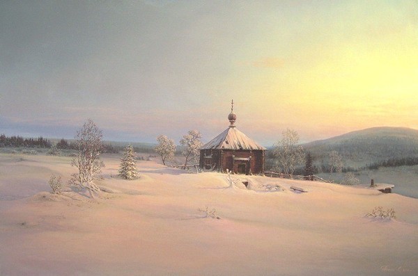 Paysage de neige de Sergey Panine