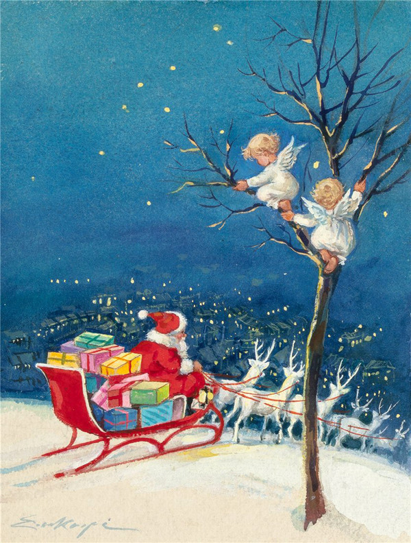 Mignonnes illustrations de Noël