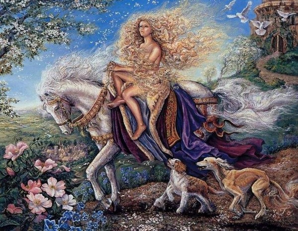 Peinture féérique de Josephine Wall