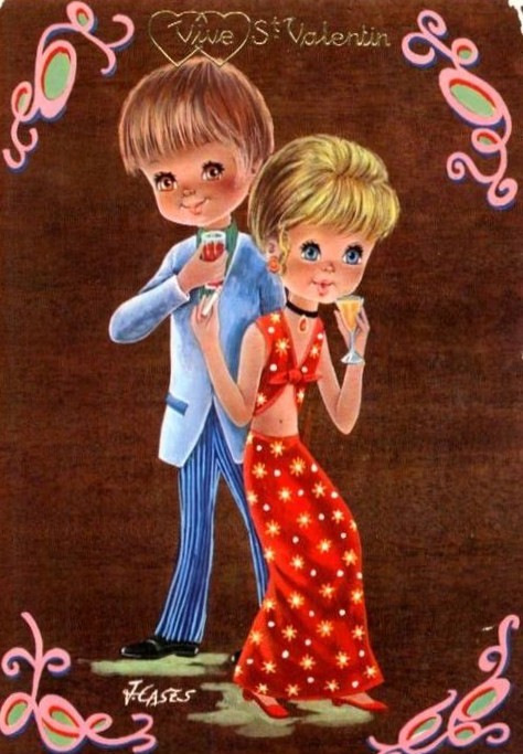 Carte ancienne - Saint Valentin 