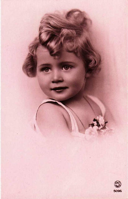 Carte victorienne enfant