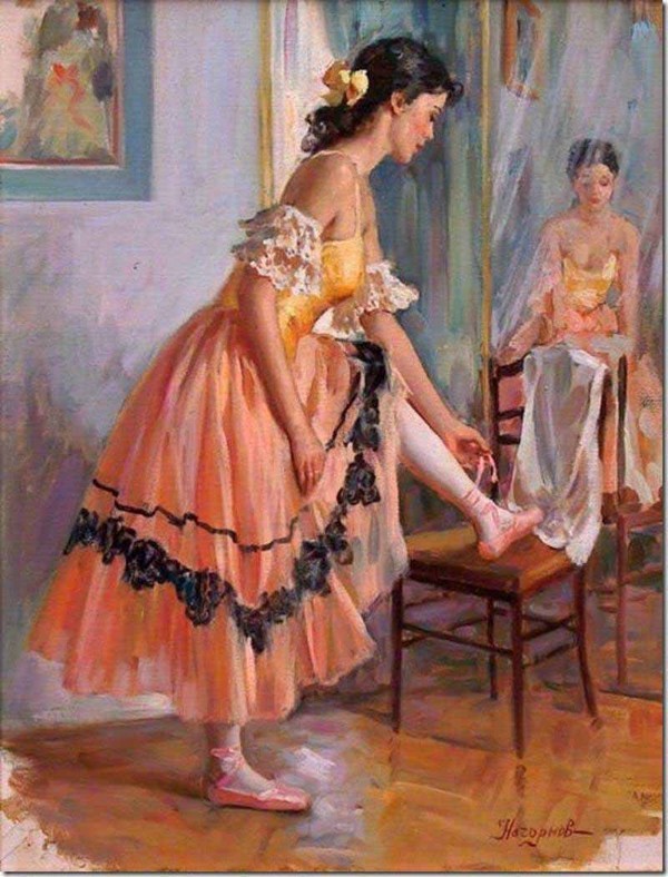 Danseuse en peinture