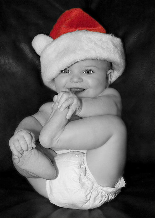 Enfant en noir et blanc