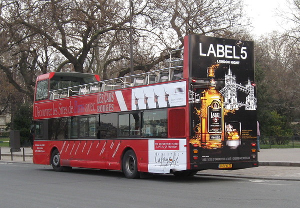 Paris- Un bus a impériale