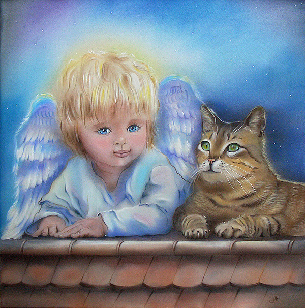 Peinture sur soie d' Annette Loginova 