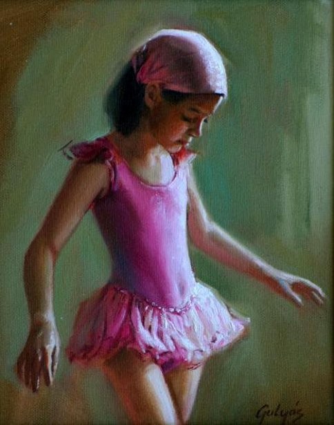 Petite danseuse en peinture