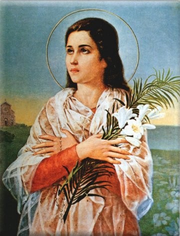 Images pieuses (Sainte Maria Goretti)