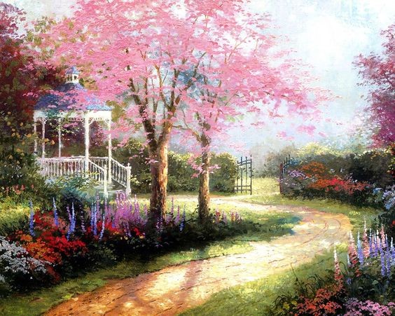 Jardin de Thomas Kinkade