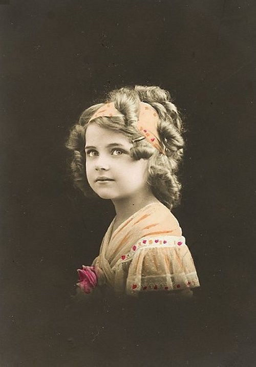 Carte  victorienne enfant