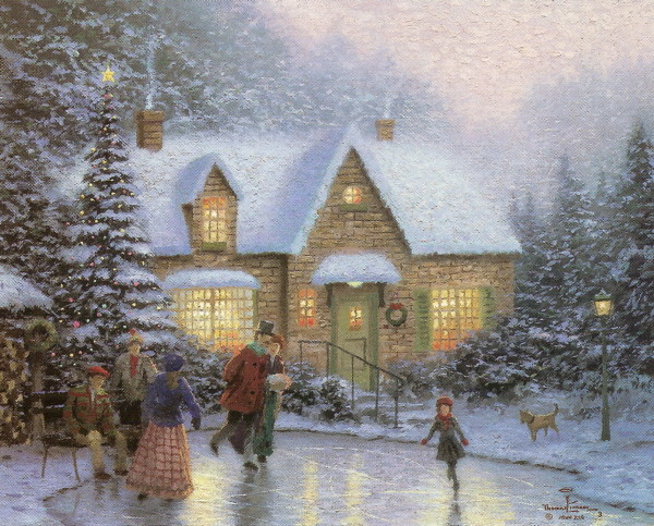 Paysage de neige (Noël)