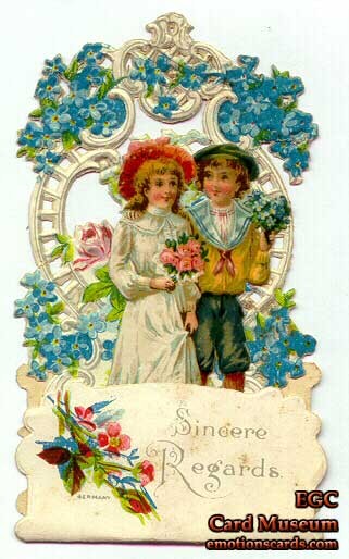  Carte ancienne -Saint Valentin