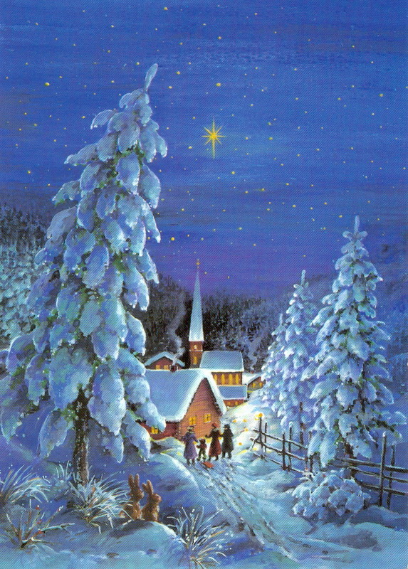 Paysage de neige (Noël)