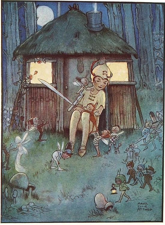  Illustration de  Mabel Lucie Attwell - Peter Pan