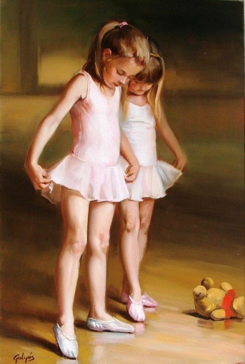 Petites danseuses en peinture