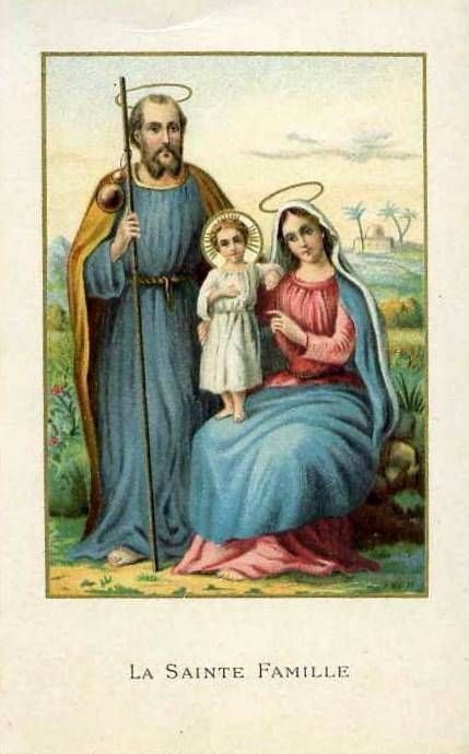 Image pieuse de (La sainte Famille)