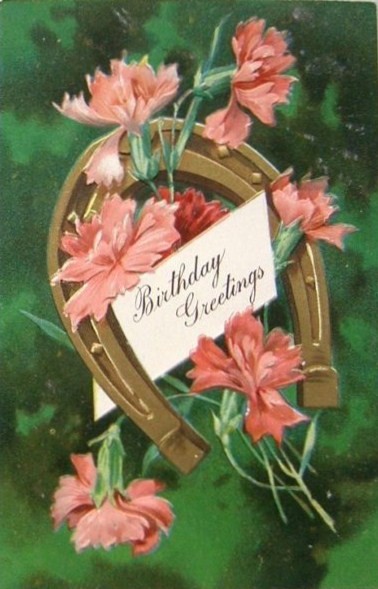 Carte ancienne de fleur