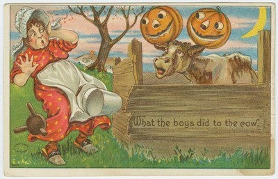 Carte ancienne d' Halloween