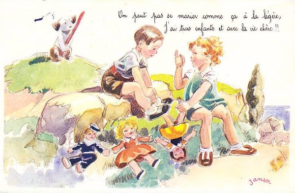 Carte enfant - Humour de Janser