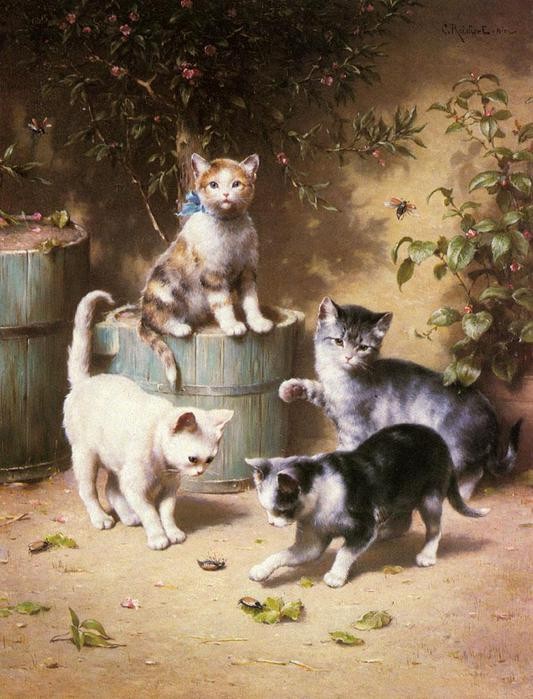 Animaux en peintures (  Les chats)