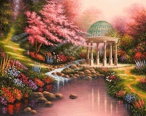 Jardin de Thomas Kinkade