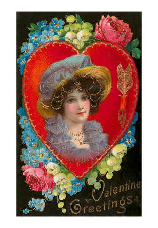  Carte ancienne - Saint Valentin 