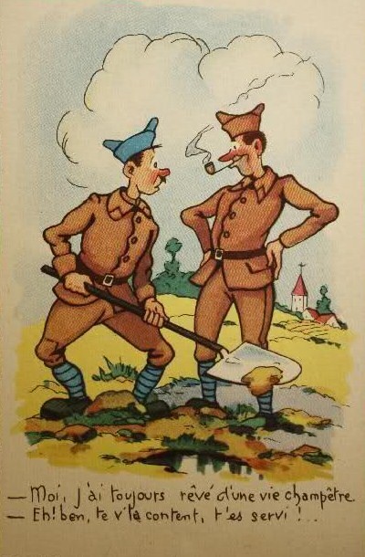 Carte humour militaire