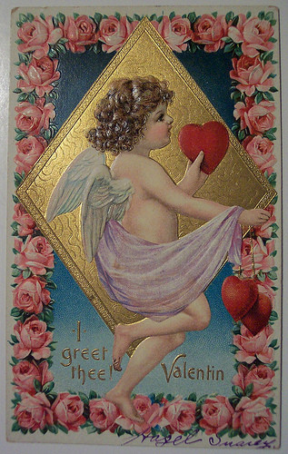  Carte ancienne -Saint Valentin