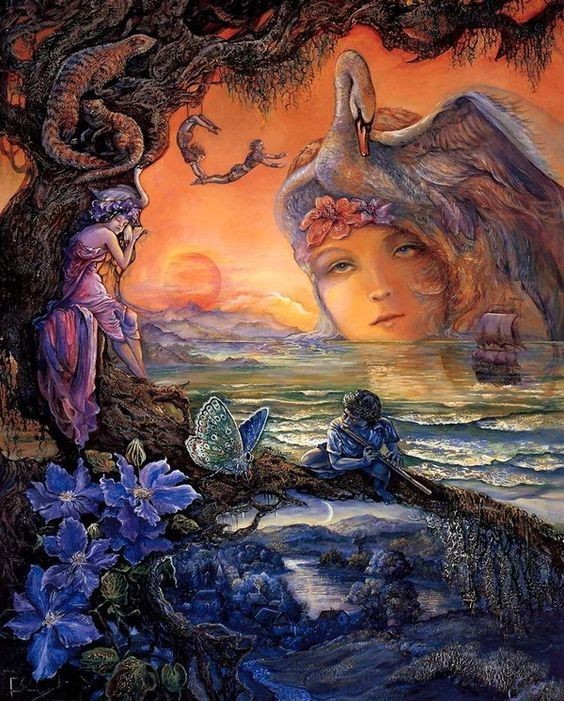 Peinture féerique de Josephine Wall