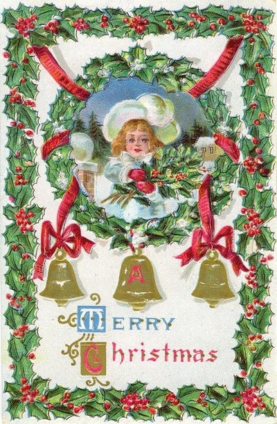 Carte ancienne de Noel