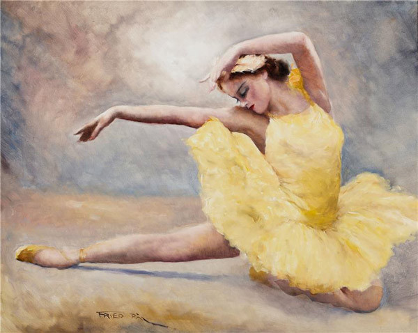 Danseuse en  peinture