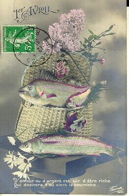 Cartes anciennes( Poisson d'Avril )