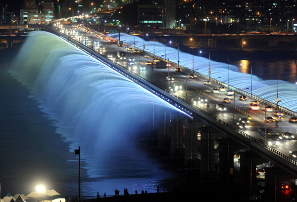 Le pont de Banpo-Corée du sud