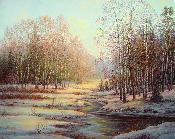 Paysage de neige de Sergey Panine