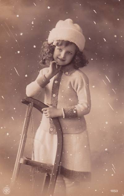 Carte victorienne enfant