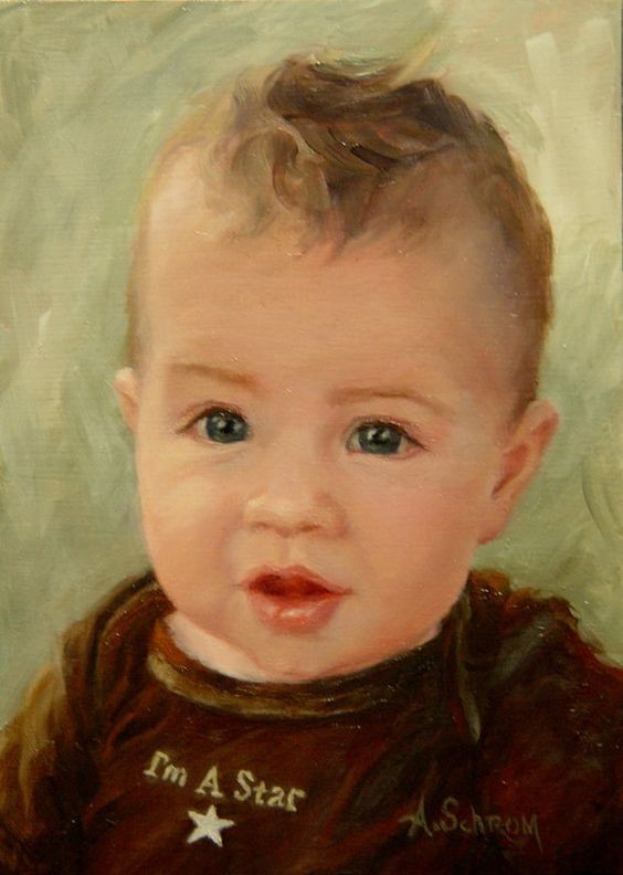 Enfant  en peinture 