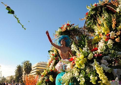 Carnaval de Nice - La bataille de fleurs