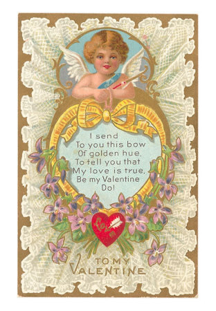 Carte ancienne -Saint Valentin