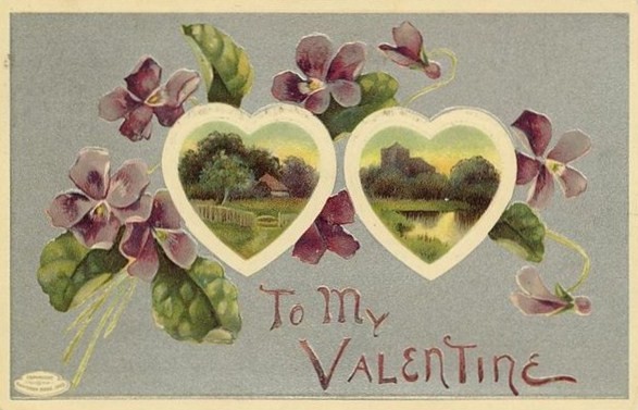  Carte ancienne de Saint Valentin