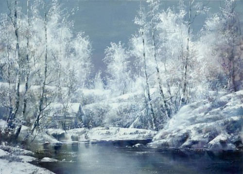 Paysages De Neige En Peinture