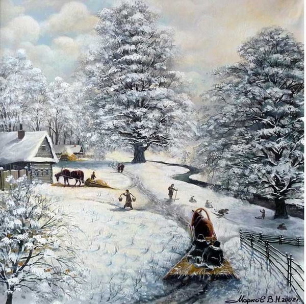 Paysage de neige -  Vladimir Nicolaievitch Markov