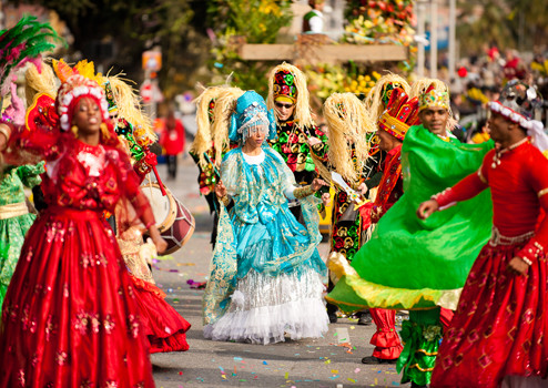 Carnaval de Nice - La bataille de fleurs