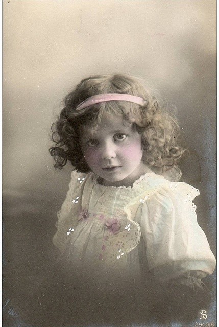 Carte  victorienne enfant