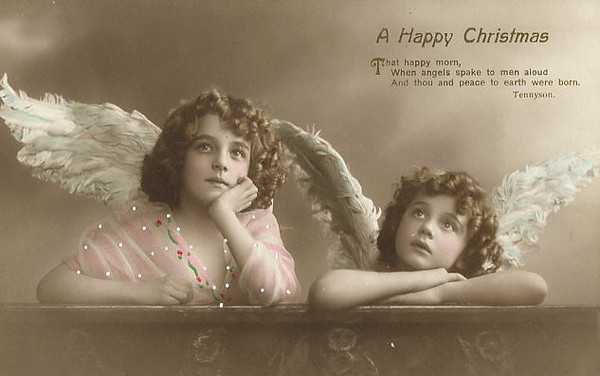 Carte victorienne enfants