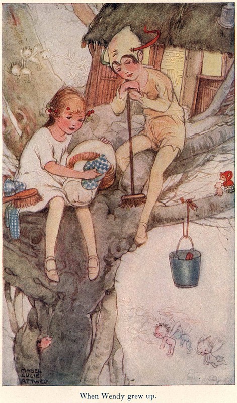  Illustration de  Mabel Lucie Attwell - Peter Pan